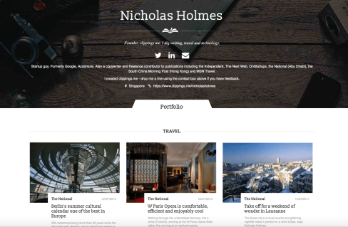 Nicholas holmes journalism portfolio