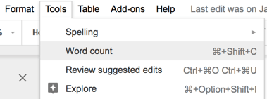Word count